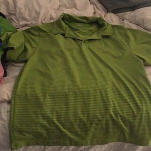 Green large buttons with collar